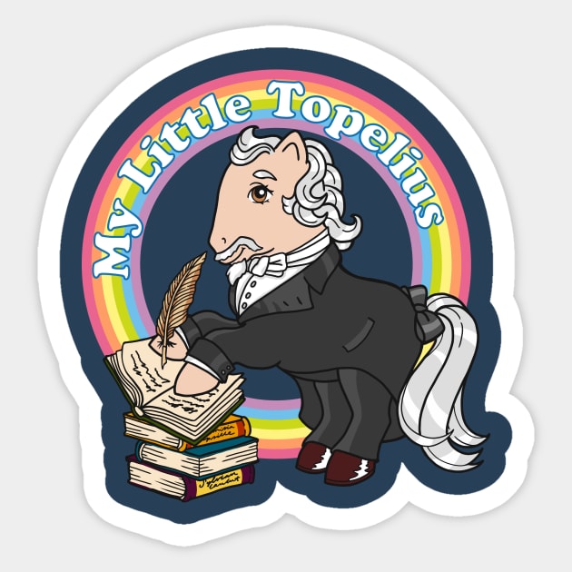 My Little Pop Icons - My Little Topelius Sticker by MyLittlePopIcons